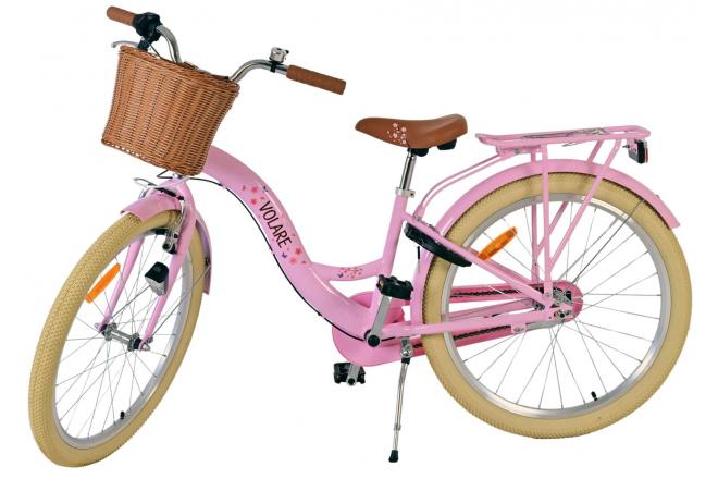Volare Blossom Vélo enfant - Filles - 24 pouces - Rose- 3 vitesses