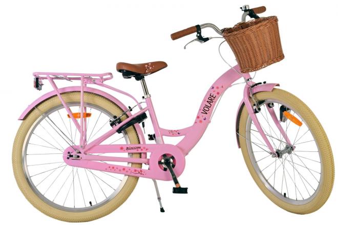 Volare Blossom Vélo enfant - Filles - 24 pouces - Rose - Freins à deux mains