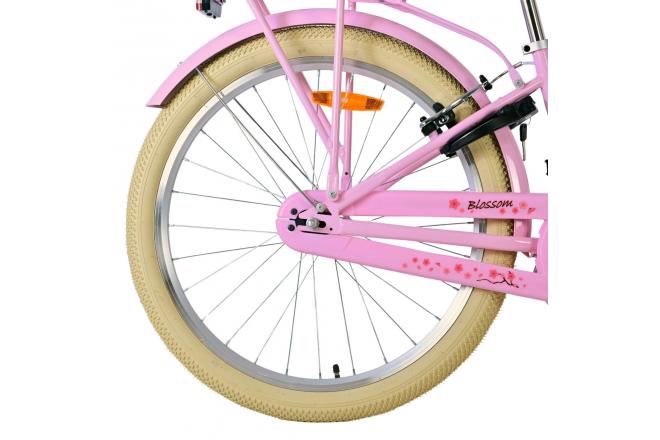 Volare Blossom Vélo enfant - Filles - 24 pouces - Rose - Freins à deux mains