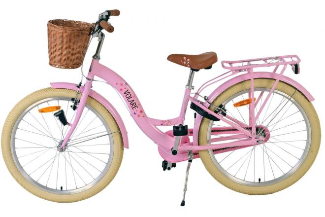 Volare Blossom Vélo enfant - Filles - 24 pouces - Rose - Freins à deux mains