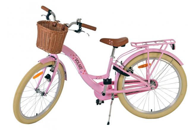 Volare Blossom Vélo enfant - Filles - 24 pouces - Rose - Freins à deux mains