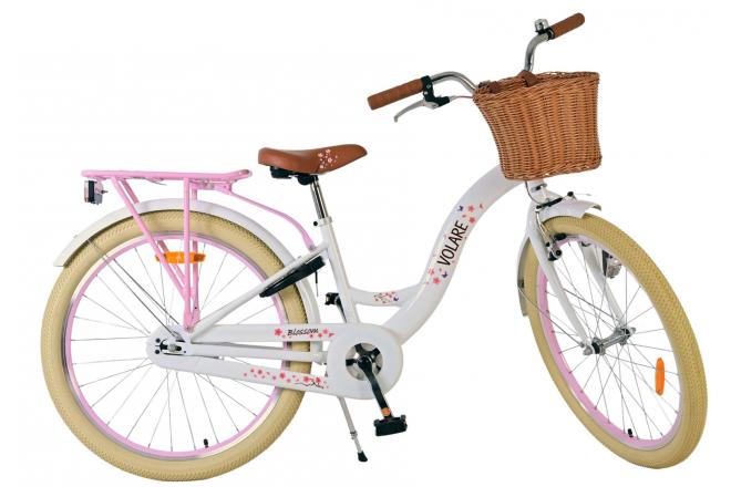 Volare Blossom Vélo enfant - Filles - 24 pouces - Blanc
