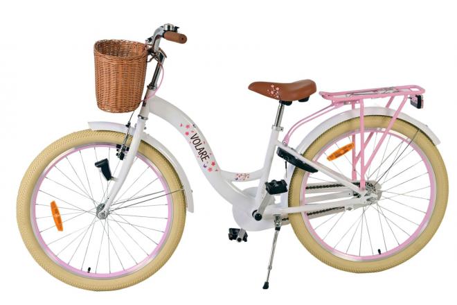 Volare Blossom Vélo enfant - Filles - 24 pouces - Blanc