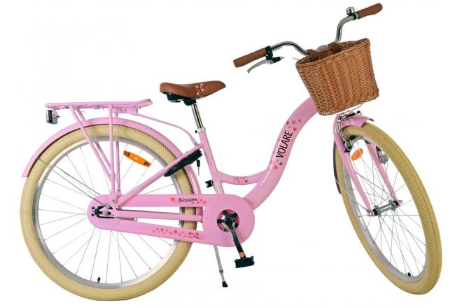 Vélo enfant Volare Blossom - fille - 26 pouces - rose