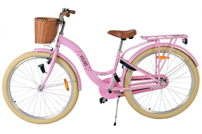 Vélo enfant Volare Blossom - fille - 26 pouces - rose
