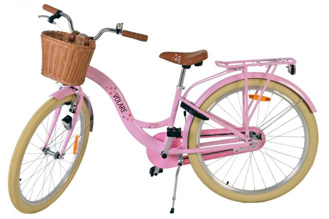 Vélo enfant Volare Blossom - fille - 26 pouces - rose