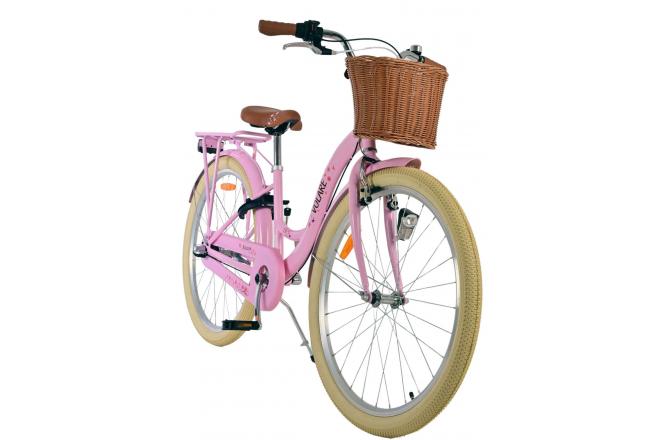 Vélo enfant Volare Blossom - Filles - 26 pouces - Rose - Nexus 3 vitesses