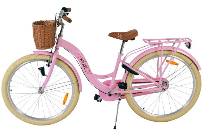 Vélo enfant Volare Blossom - Filles - 26 pouces - Rose - Nexus 3 vitesses