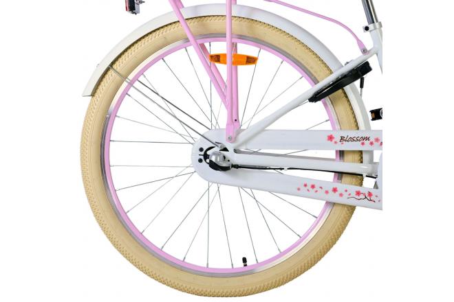 Volare Blossom Vélo enfant - Filles - 26 pouces - Blanc - Nexus 3 vitesses