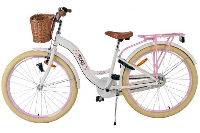 Volare Blossom Vélo enfant - Filles - 26 pouces - Blanc - Nexus 3 vitesses