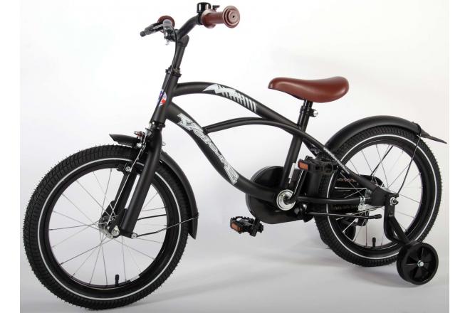 Volare Black Cruiser Vélo pour enfants - Garçons - 16 pouces - Noir