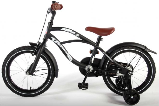 Volare Black Cruiser Vélo pour enfants - Garçons - 16 pouces - Noir