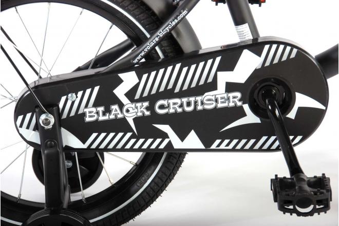 Volare Black Cruiser Vélo pour enfants - Garçons - 16 pouces - Noir